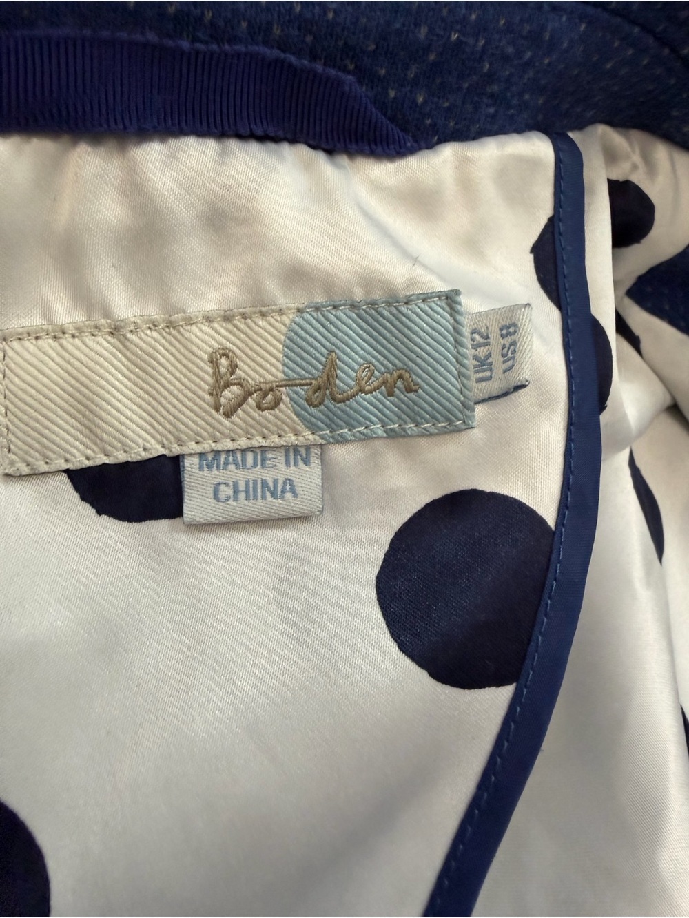 Boden Emilia Ponte Blue One Button Blazer - Picture 6 of 11